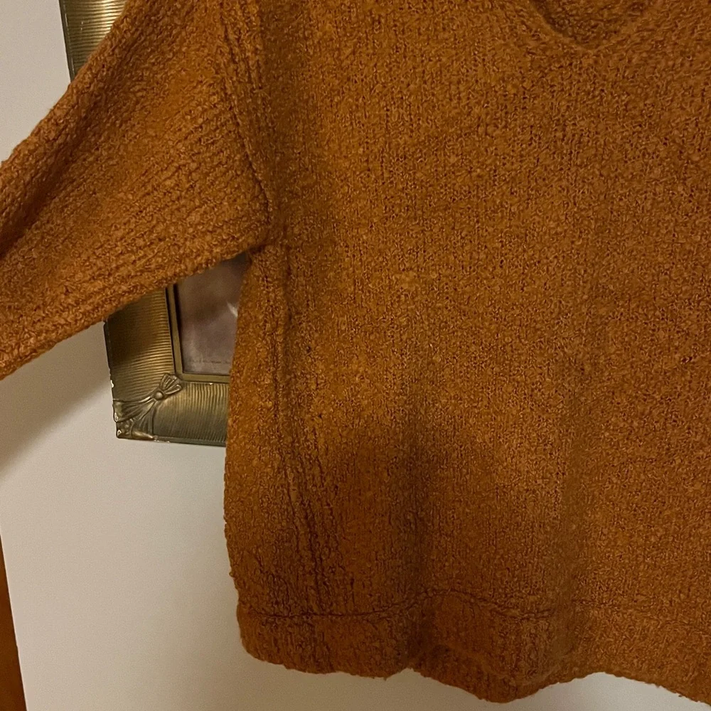 Free People Oversized V-Neck Alpaca‎ Blend Sweater XS